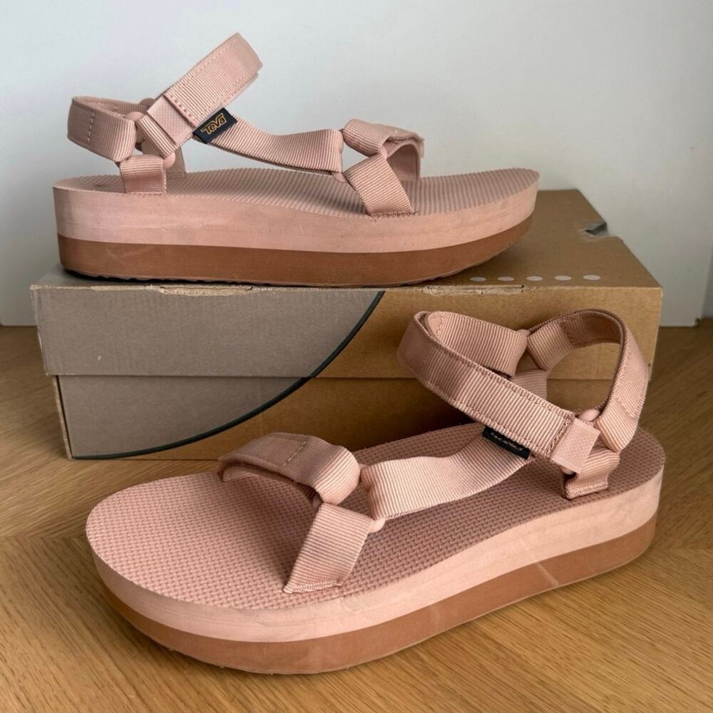 Teva ‘Maple Sugar’ Women Platform Strap Sandals - SZ 10